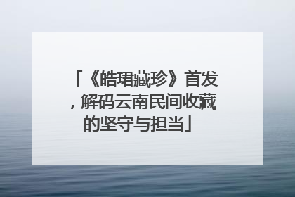 《皓珺藏珍》首发，解码云南民间收藏的坚守与担当