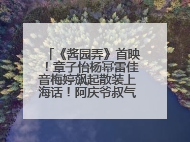 《酱园弄》首映！章子怡杨幂雷佳音梅婷飙起散装上海话！阿庆爷叔气氛组！独独没见他……