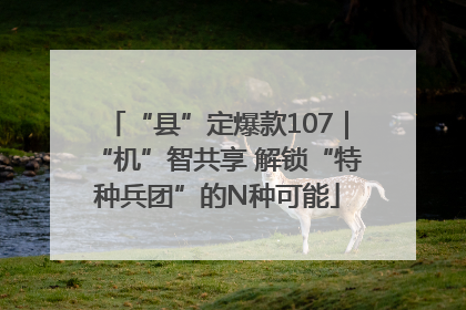 “县”定爆款107｜“机”智共享 解锁“特种兵团”的N种可能
