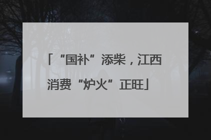 “国补”添柴，江西消费“炉火”正旺