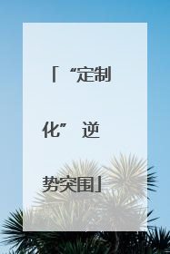 “定制化” 逆势突围