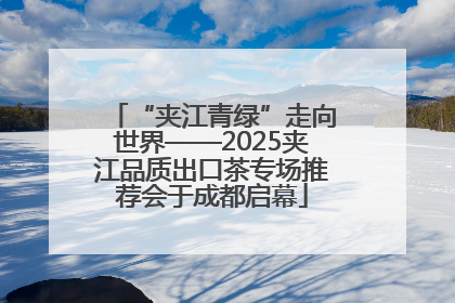 “夹江青绿”走向世界——2025夹江品质出口茶专场推荐会于成都启幕
