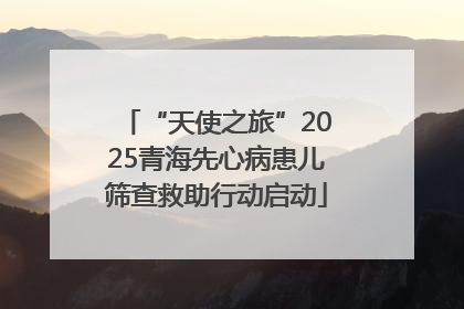 “天使之旅”2025青海先心病患儿筛查救助行动启动
