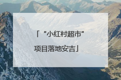 “小红村超市”项目落地安吉