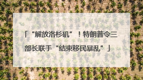 “解放洛杉矶”！特朗普令三部长联手“结束移民暴乱”
