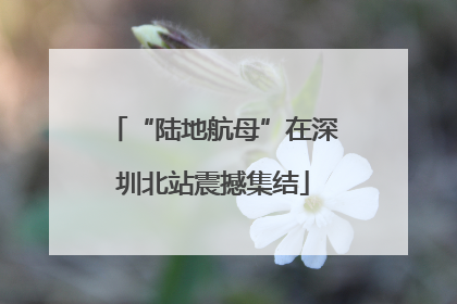 “陆地航母”在深圳北站震撼集结