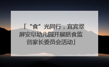 “食”光同行，宜宾翠屏安阜幼儿园开展膳食监督家长委员会活动