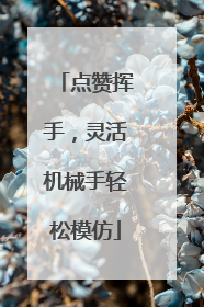 点赞挥手，灵活机械手轻松模仿