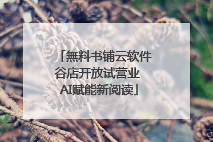 無料书铺云软件谷店开放试营业 AI赋能新阅读