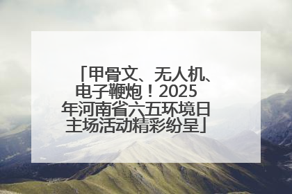 甲骨文、无人机、电子鞭炮！2025年河南省六五环境日主场活动精彩纷呈