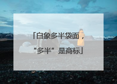 白象多半袋面，“多半”是商标