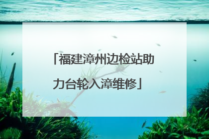 福建漳州边检站助力台轮入漳维修