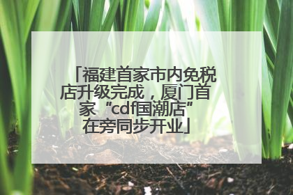福建首家市内免税店升级完成，厦门首家“cdf国潮店”在旁同步开业
