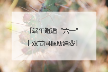 端午邂逅“六一”丨双节同框助消费