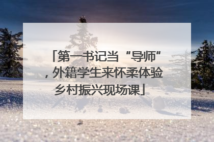第一书记当“导师”，外籍学生来怀柔体验乡村振兴现场课