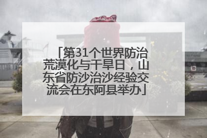 第31个世界防治荒漠化与干旱日，山东省防沙治沙经验交流会在东阿县举办