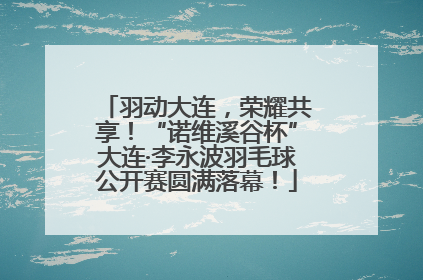 羽动大连，荣耀共享！“诺维溪谷杯”大连·李永波羽毛球公开赛圆满落幕！