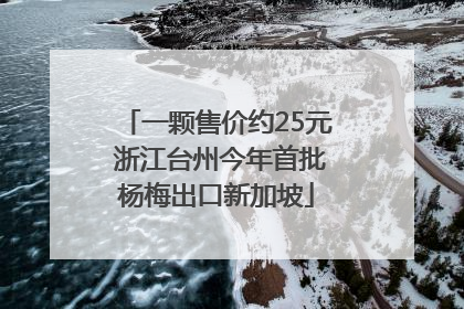 一颗售价约25元 浙江台州今年首批杨梅出口新加坡