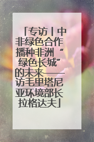 专访丨中非绿色合作播种非洲“绿色长城”的未来——访毛里塔尼亚环境部长拉格达夫