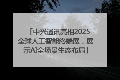 中兴通讯亮相2025全球人工智能终端展，展示AI全场景生态布局
