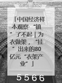 中国经济样本观察·“镇”了不起｜为衣做架，“挂”出来的80亿元“衣架产业”