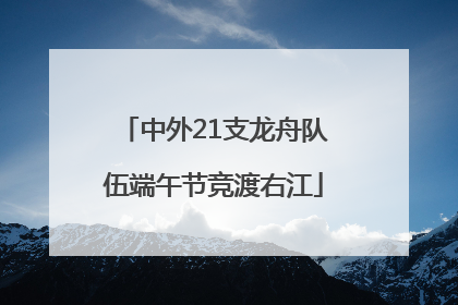 中外21支龙舟队伍端午节竞渡右江