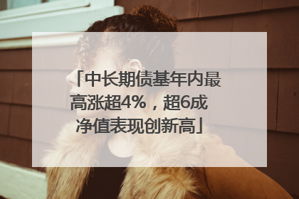 中长期债基年内最高涨超4%，超6成净值表现创新高