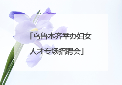 乌鲁木齐举办妇女人才专场招聘会