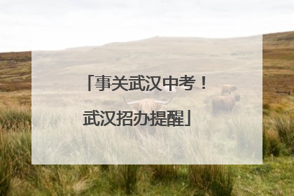 事关武汉中考！武汉招办提醒