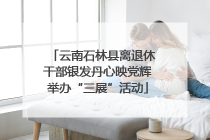 云南石林县离退休干部银发丹心映党辉举办“三展”活动