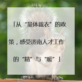 从“量体裁衣”的政策，感受济南人才工作的“精”与“暖”