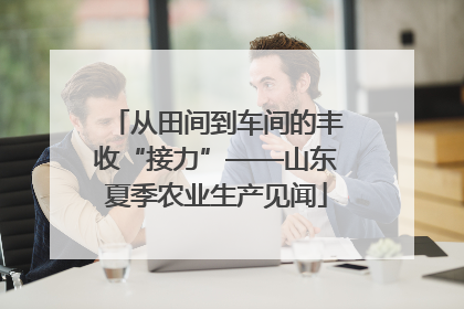从田间到车间的丰收“接力”——山东夏季农业生产见闻