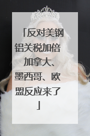 反对美钢铝关税加倍 加拿大、墨西哥、欧盟反应来了