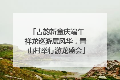 古韵新章庆端午 祥龙巡游展风华，青山村举行游龙盛会