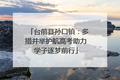 台前县孙口镇：多措并举护航高考助力学子逐梦前行