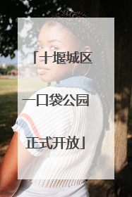 十堰城区一口袋公园正式开放