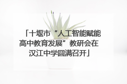 十堰市“人工智能赋能高中教育发展”教研会在汉江中学圆满召开