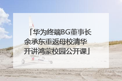华为终端BG董事长余承东重返母校清华 开讲鸿蒙校园公开课