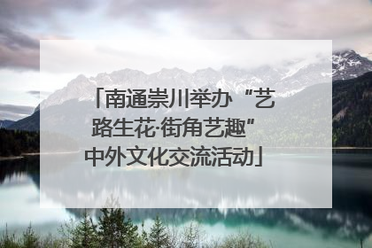 南通崇川举办“艺路生花·街角艺趣”中外文化交流活动