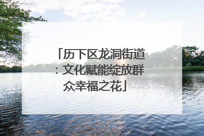历下区龙洞街道：文化赋能绽放群众幸福之花