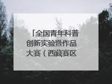 全国青年科普创新实验暨作品大赛（西藏赛区）复赛关注智慧环保等主题