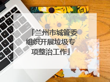 兰州市城管委组织开展垃圾专项整治工作