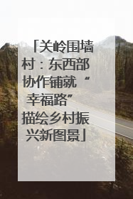 关岭围墙村：东西部协作铺就“幸福路” 描绘乡村振兴新图景