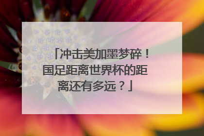 冲击美加墨梦碎！国足距离世界杯的距离还有多远？