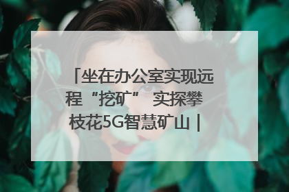 坐在办公室实现远程“挖矿” 实探攀枝花5G智慧矿山｜网络名人四川行