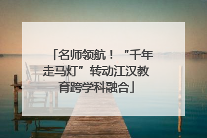 名师领航！“千年走马灯”转动江汉教育跨学科融合
