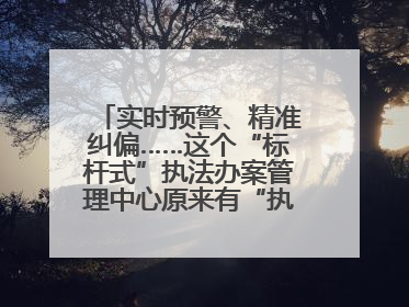实时预警、精准纠偏……这个“标杆式”执法办案管理中心原来有“执法工兵”