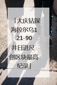 大庆钻探海拉尔乌121-90井日进尺 创区块最高纪录