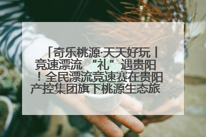 奇乐桃源·天天好玩丨竞速漂流 “礼”遇贵阳！全民漂流竞速赛在贵阳产控集团旗下桃源生态旅游度假区举行