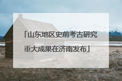 山东地区史前考古研究重大成果在济南发布
